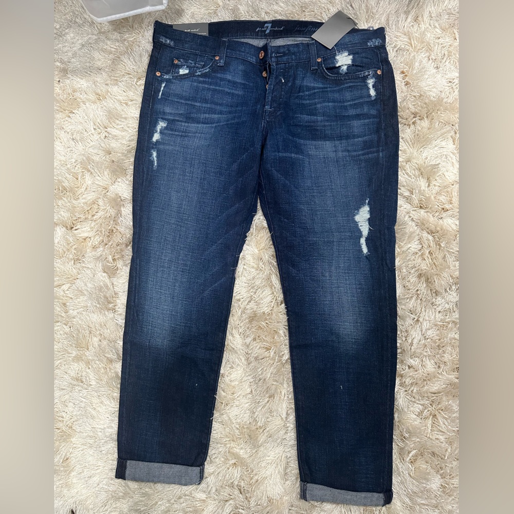 NWT 7 For All Mankind Josefina Cropped Jeans